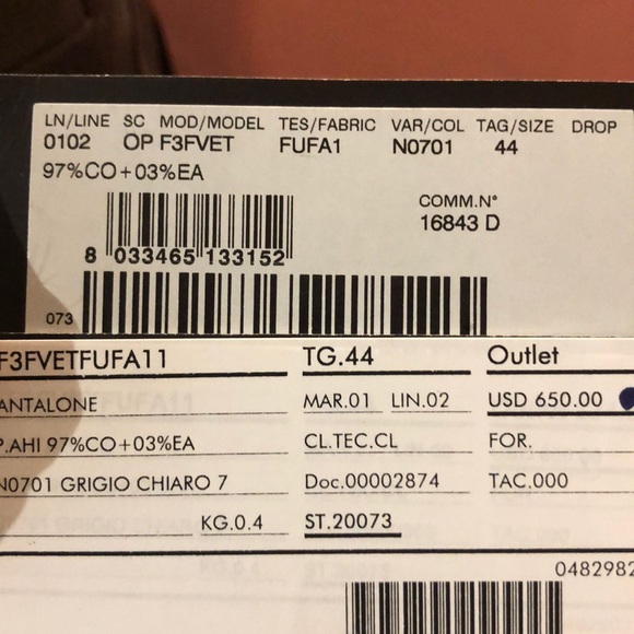 DOLCE & GABANNA Dress Work Pants Slacks - Picture 8 of 8